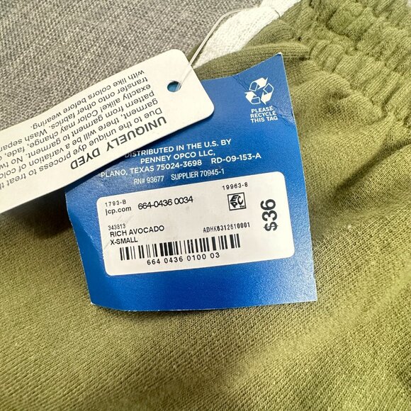 NEW!‎ Classic 80's Arizona Shorts Rick Avocado XS $36 Drawstring Elastic Stretch - Picture 10 of 11